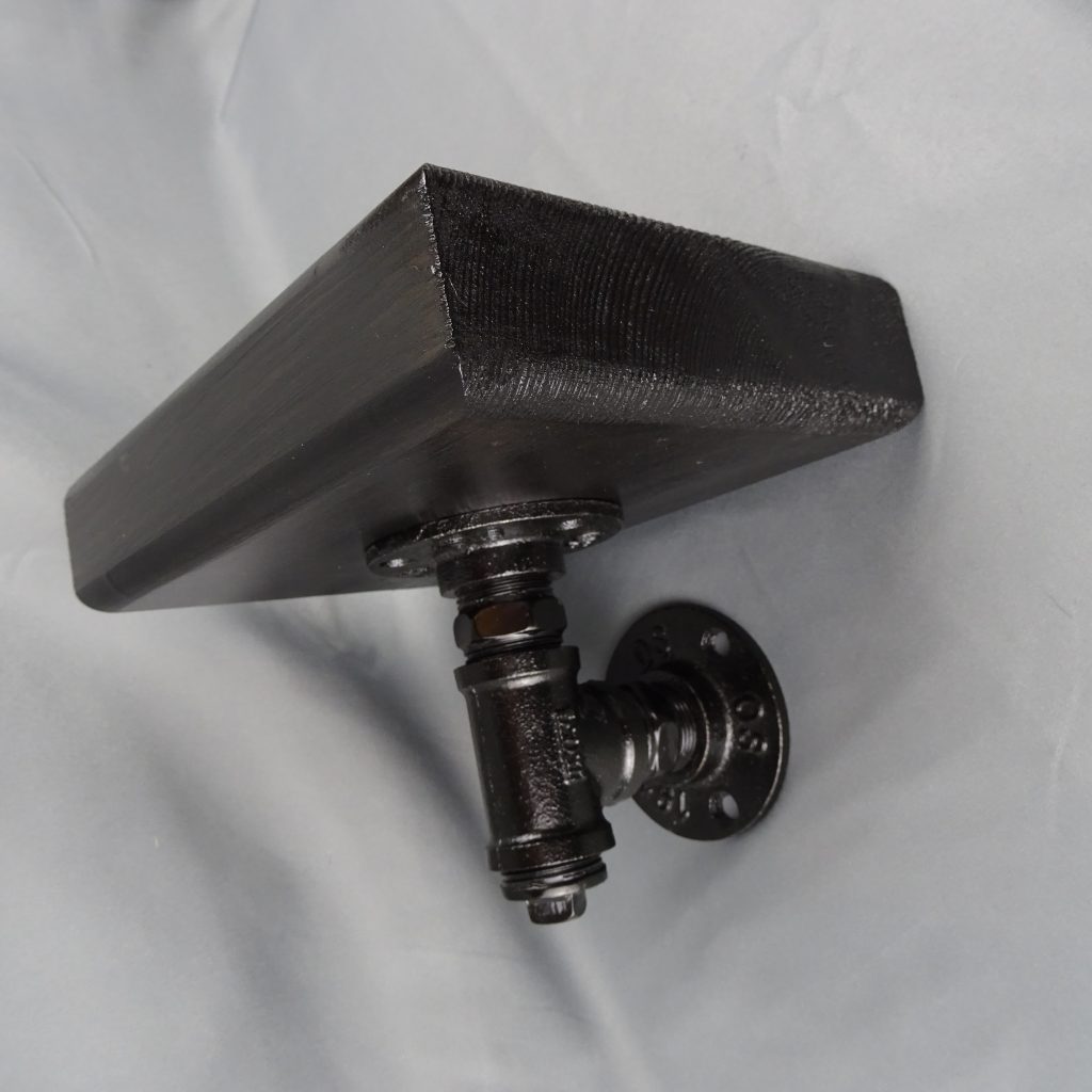 Chunky Pipe Single Shelf - Black