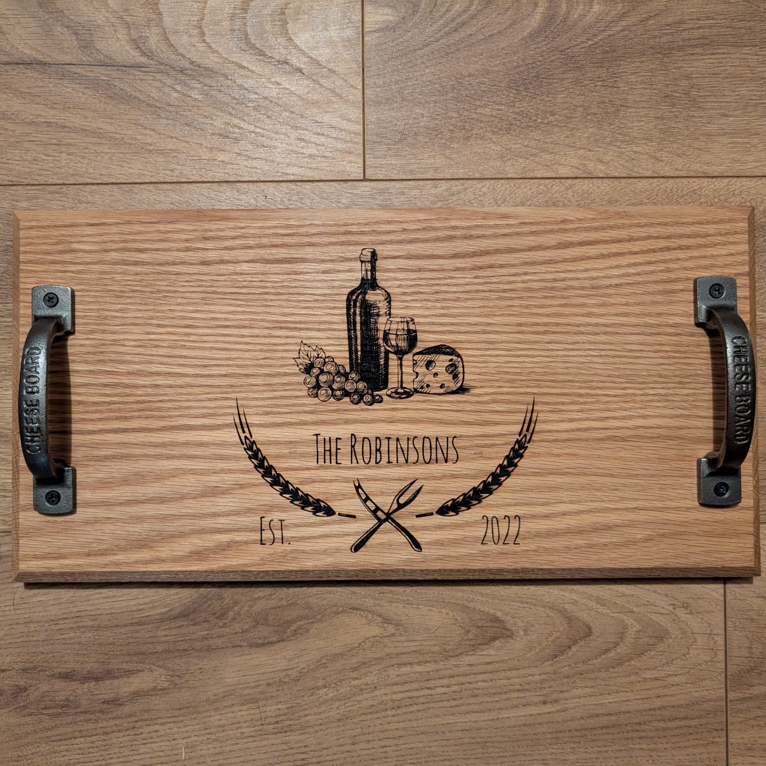 Personalised Oak Cheese Board