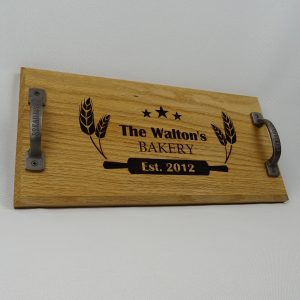 Personalised Oak Bread Board