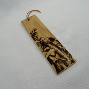 Oak Bookmark - Mushrooms