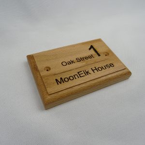 Personalised Oak House Sign