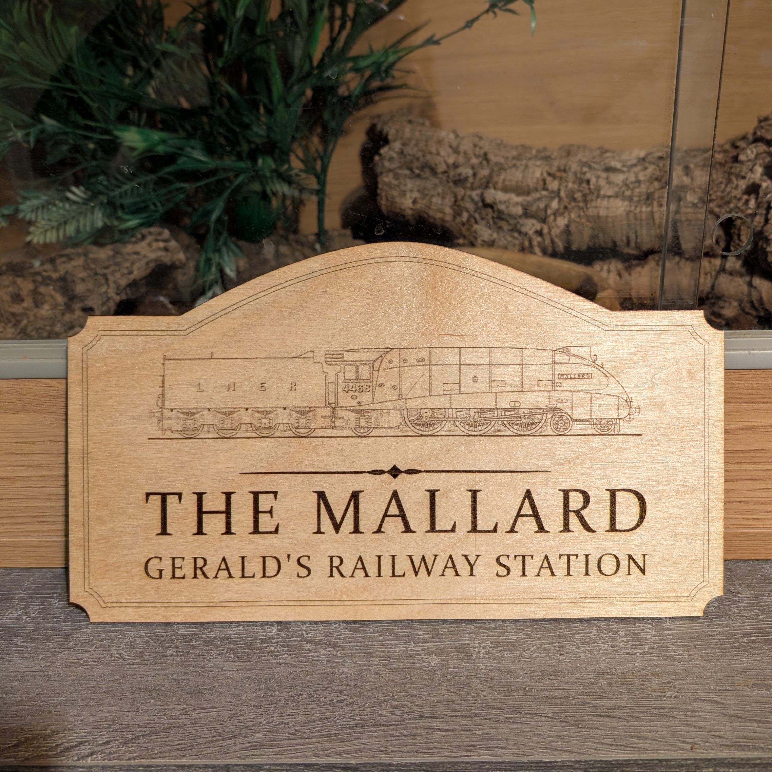 Mallard Train Sign