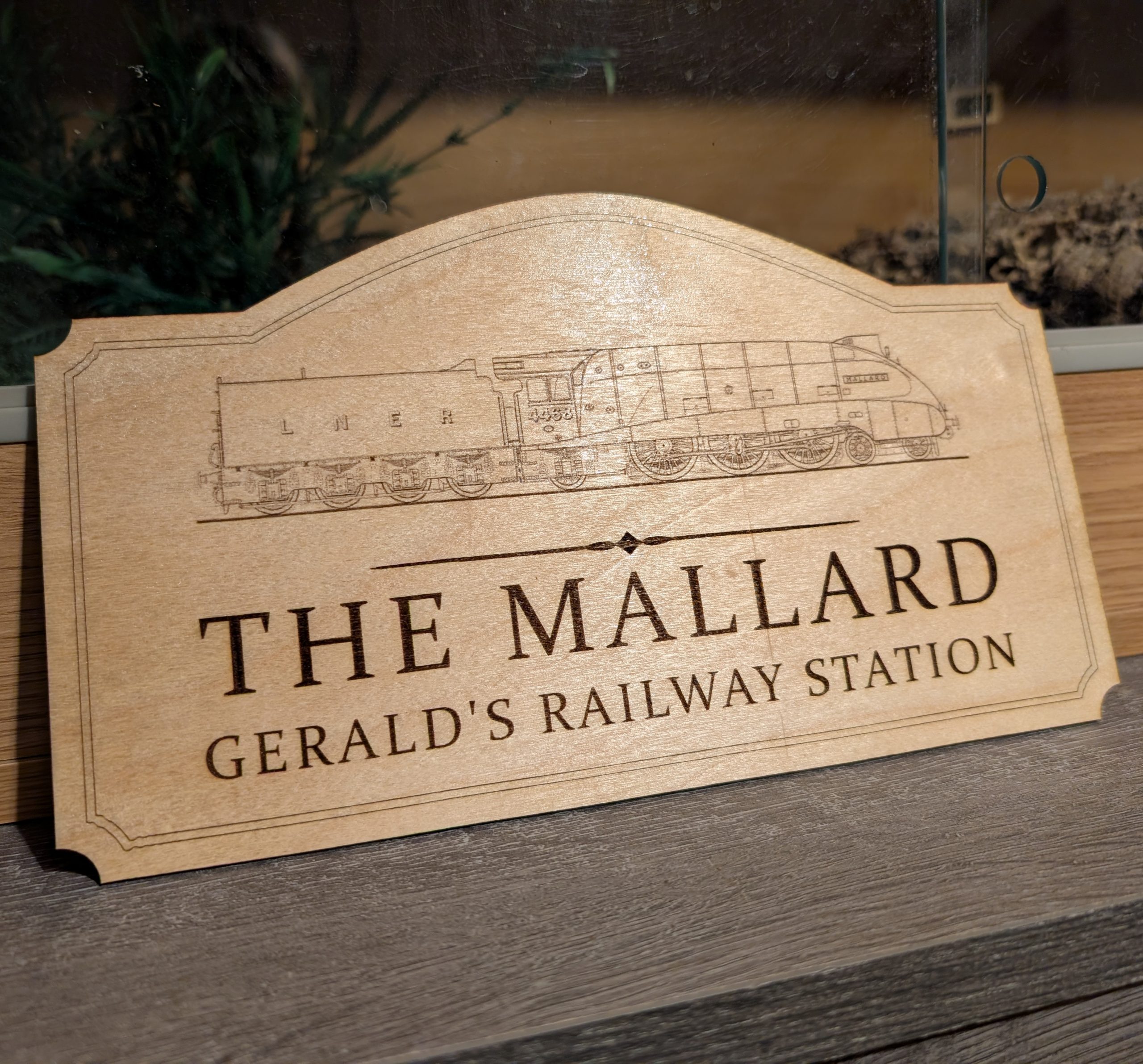 Mallard Train Sign