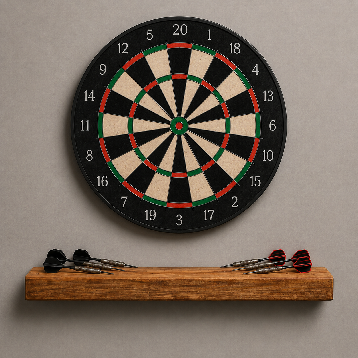5cm Dartboard Anti-Roll Floating Shelf 70cm